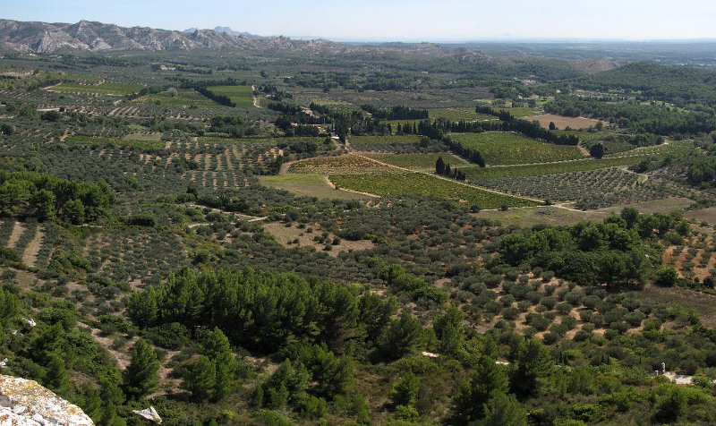 les alpilles.jpg - Vanuit het Château heb je een prima uitzicht over de omringende landerijen.